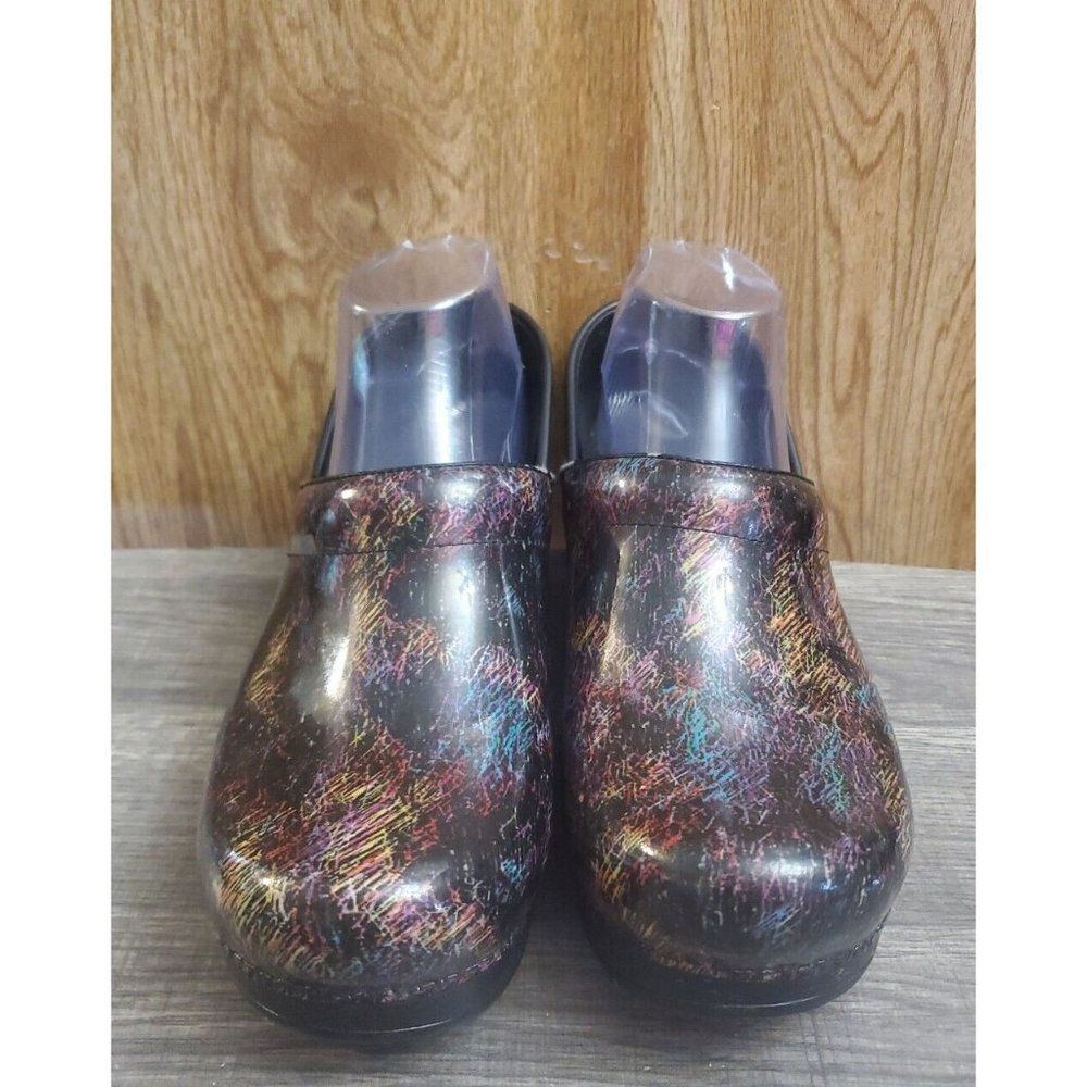 Dansko Professional Colorful Scribble Clogs Women… - image 2
